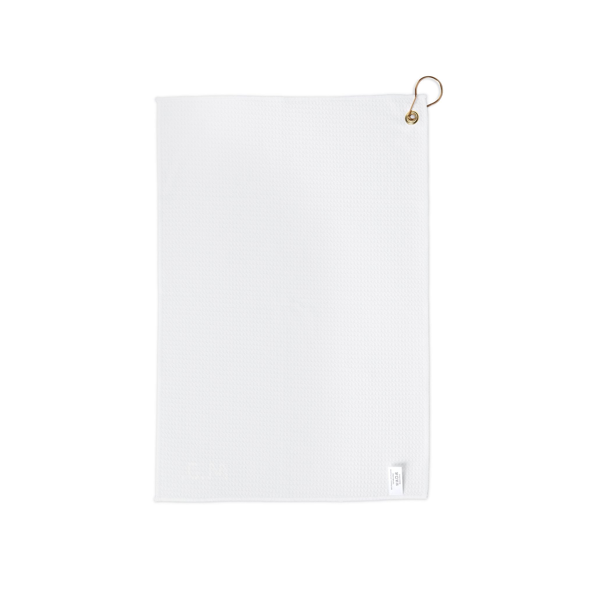 Golf Towel - Personalized Monogram Club Towel with Grommet Ring
