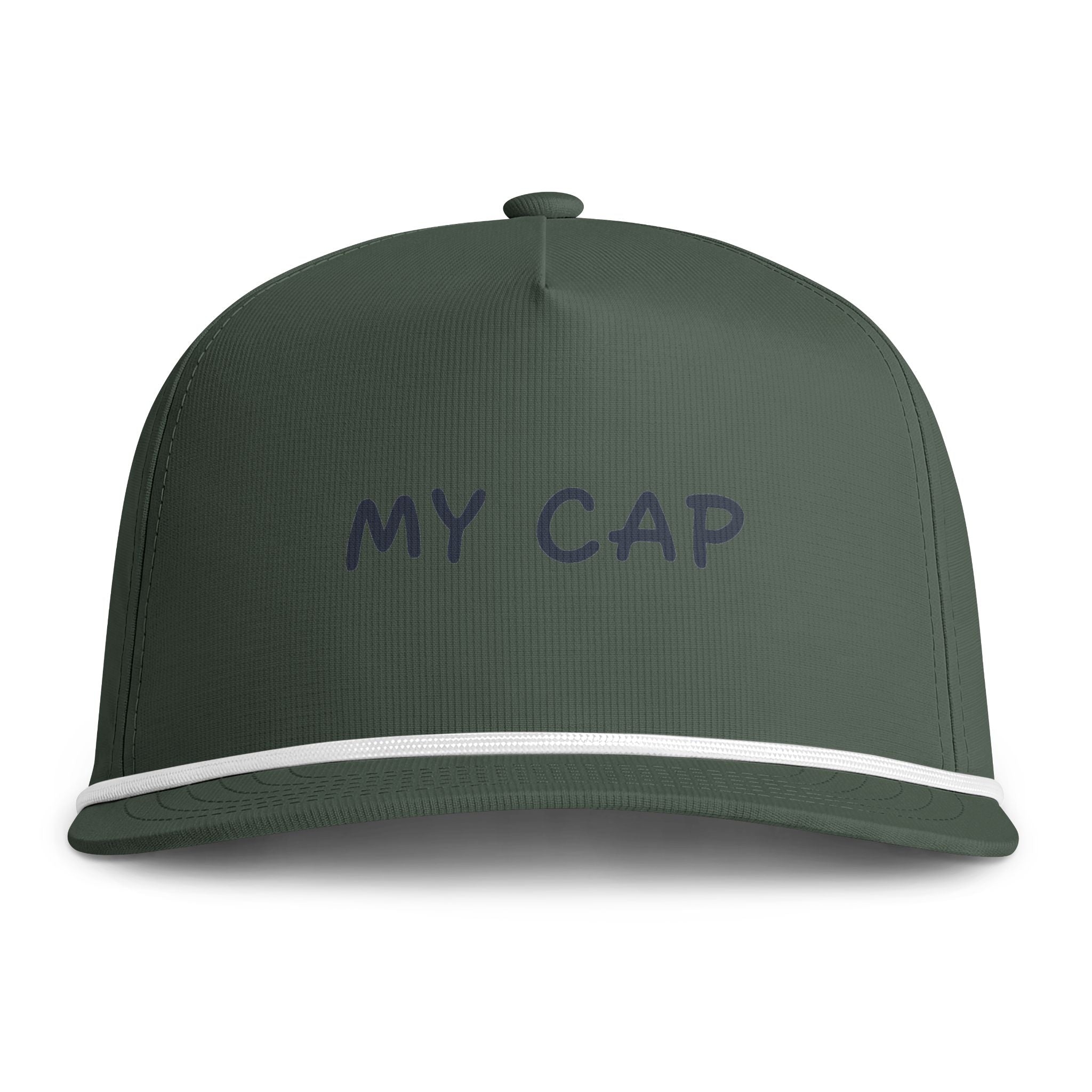 Sunwashed Rope Cap - 'MY CAP' Embroidered Trucker Hat