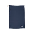 Golf Towel - Personalized Monogram Club Towel with Grommet Ring