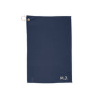 Golf Towel - Personalized Monogram Club Towel with Grommet Ring